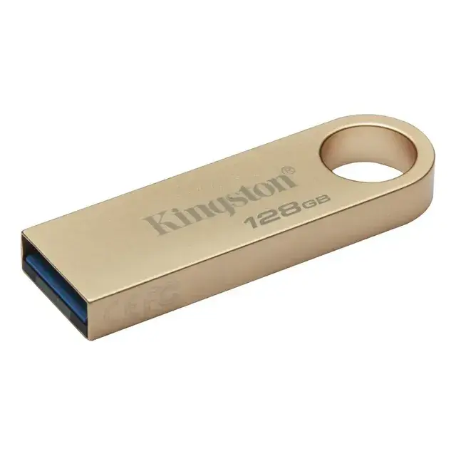 Pen Drive Kingston Datatraveler Dourado Se9g3 128gb Usb 3.2 Gold Liso