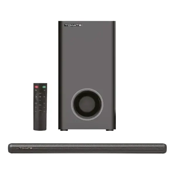 Soundbar Subwoofer 180w Tomate Mts-2037 Bluetooth 3.1 Canais Cor Preto