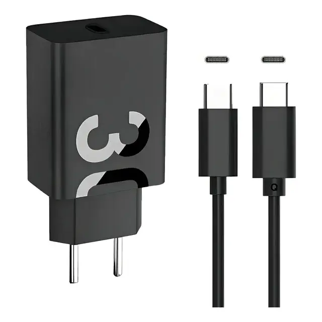 Carregador Turbo 30W USB-C Lehmox Para Motorola Moto G20 G22