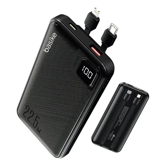 Basike Ba-POW078 Power Bank Carregador Portatil Usb Tipo C 10000mah 22.5w Cor Preto