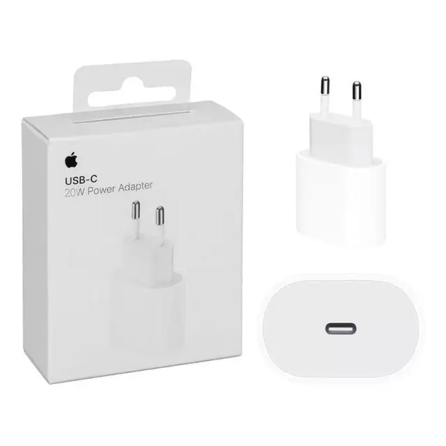 Carregador USB-C 20W branco para iPhone