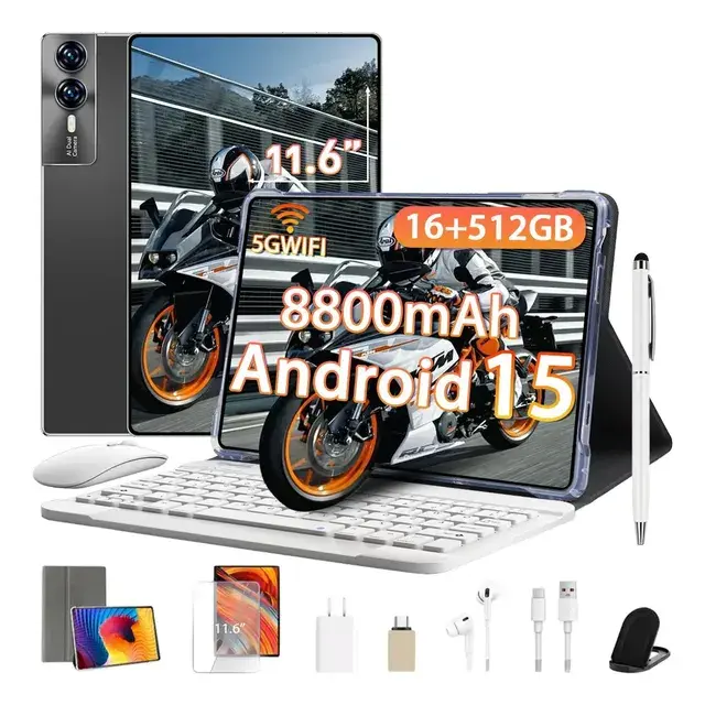 Tablet Hancdon A9 pro12-max 11.6" 512GB com 12GB RAM, Wi-Fi e Kit Acessórios