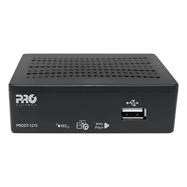 Conversor Digital Proeletronic Prodt-1250 Isdb-t Full Hd Preto